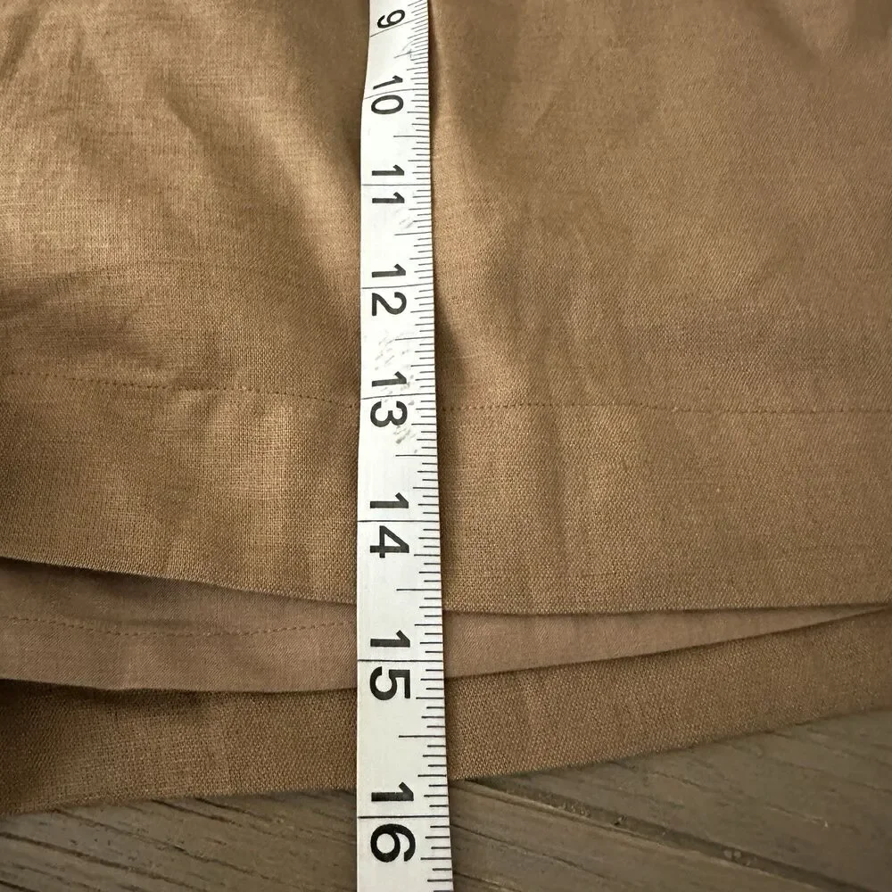 Tuckernuck x Studio McGee Augusta Shorts Sz M Linen Cotton Mocha NEW